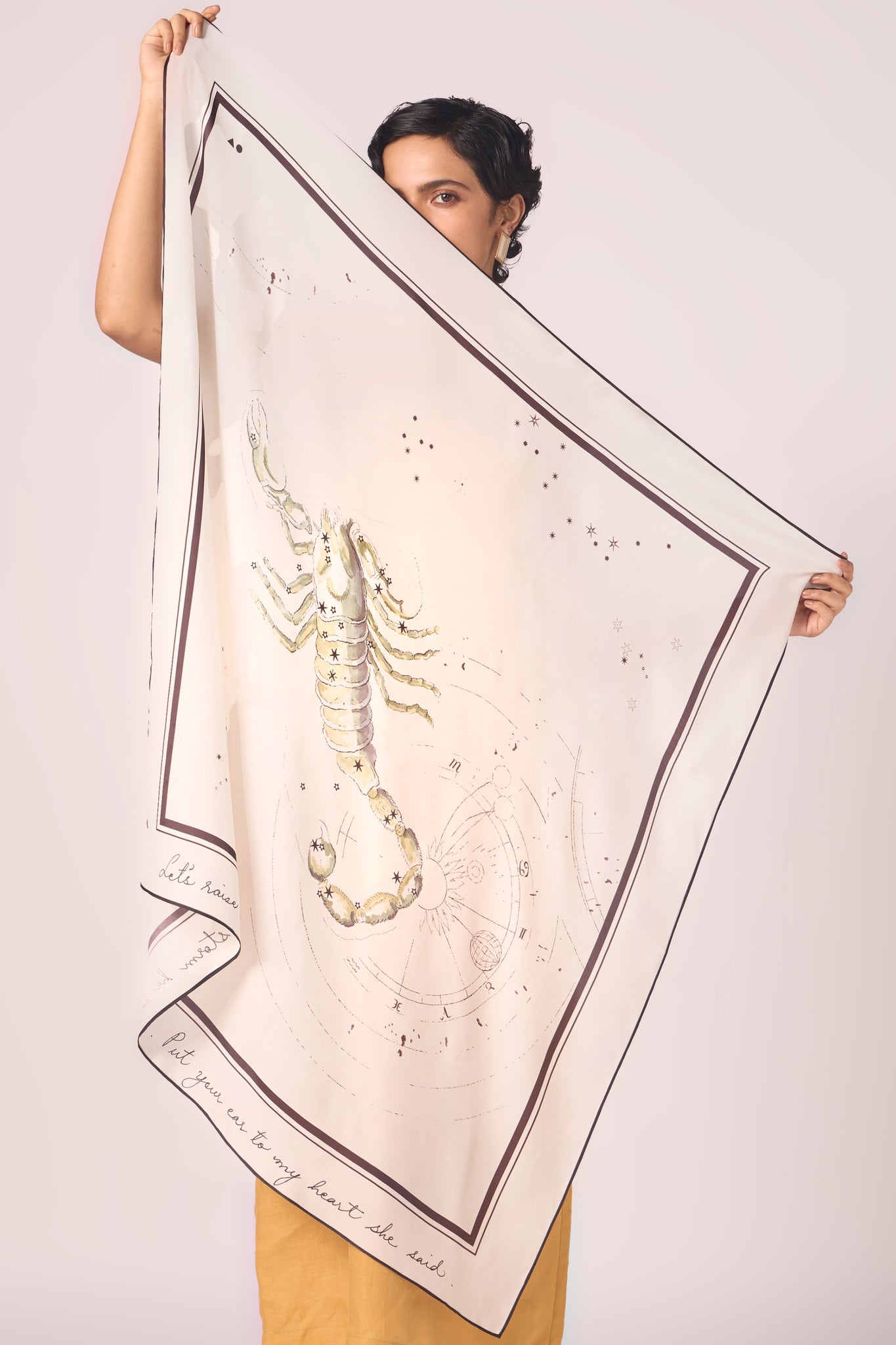 Scorpio Printed Satin Scarf
