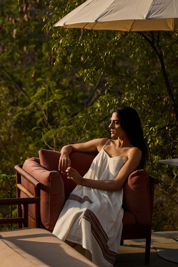 Jane Handwoven Striped Maxi Dress