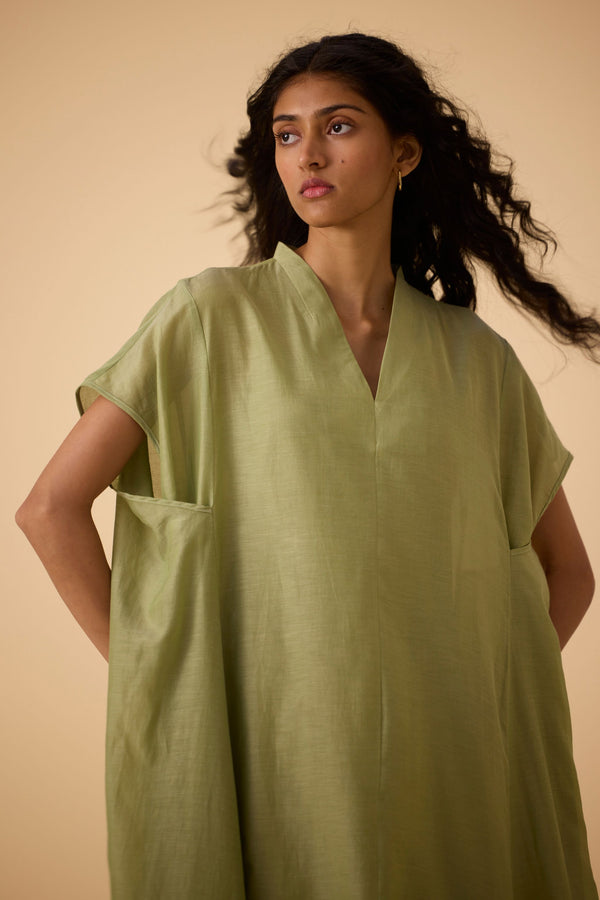 Meer Green Kaftan Dress