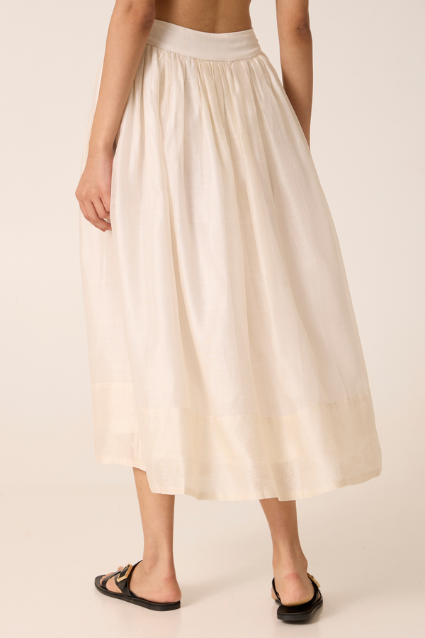 Sahir Handwoven Gathered Skirt