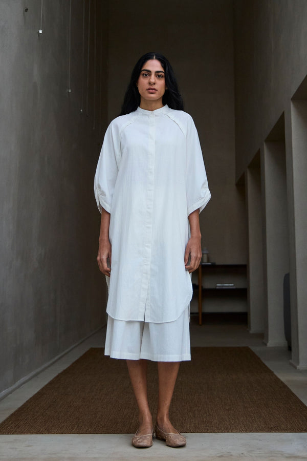 Braboune Handwoven White Co-Ord Set