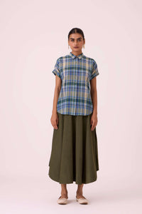 Dunkel Blue Handwoven Shirt
