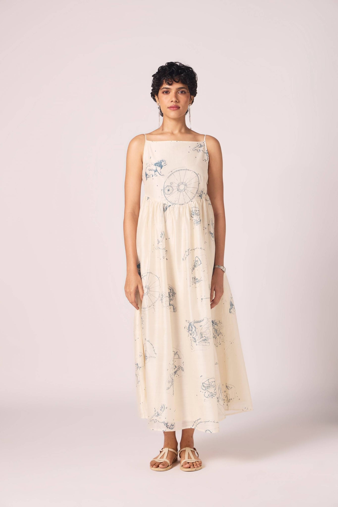 Mizar Zodiac Print Handwoven Dress