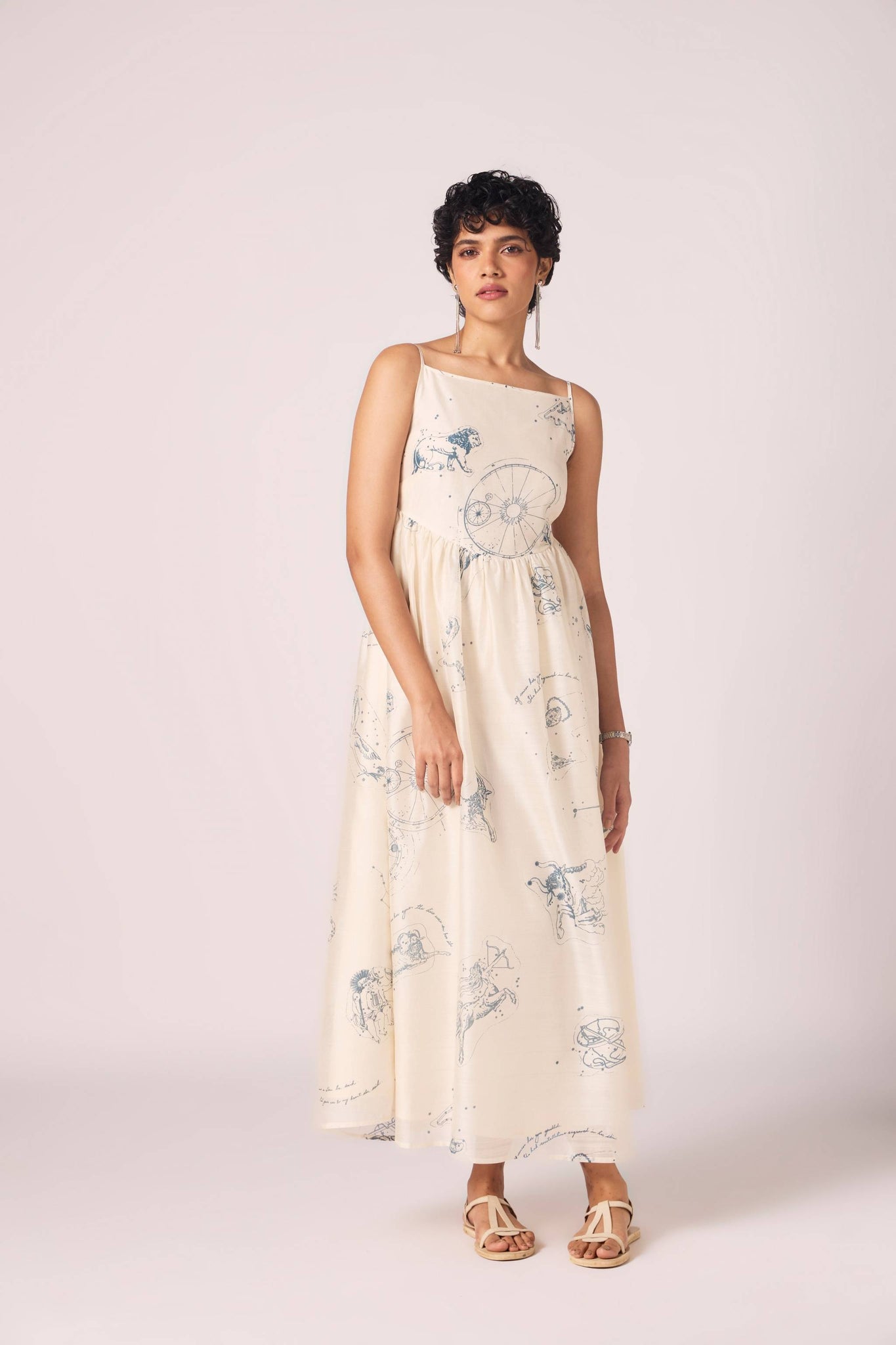 Mizar Zodiac Print Handwoven Dress
