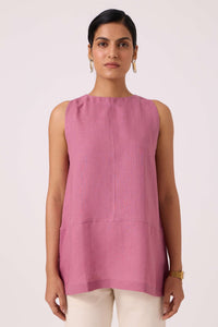 Eyre Lilac Linen Top