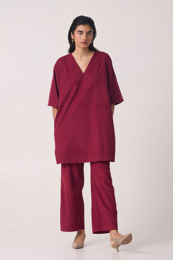 Stad Cherry Corduroy Dress