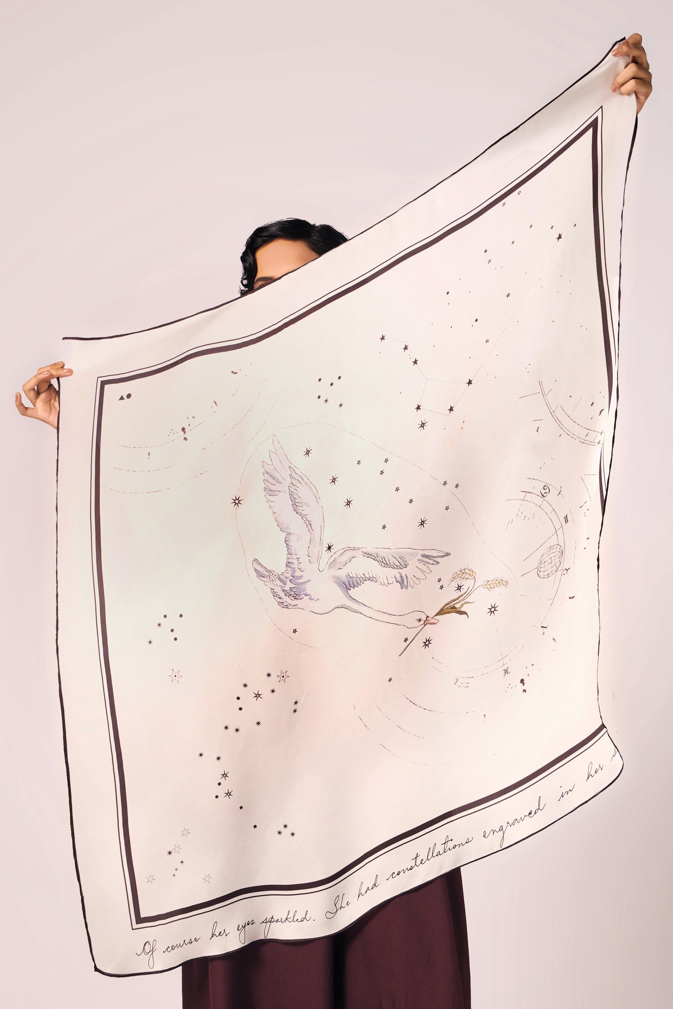 Virgo Printed Satin Scarf