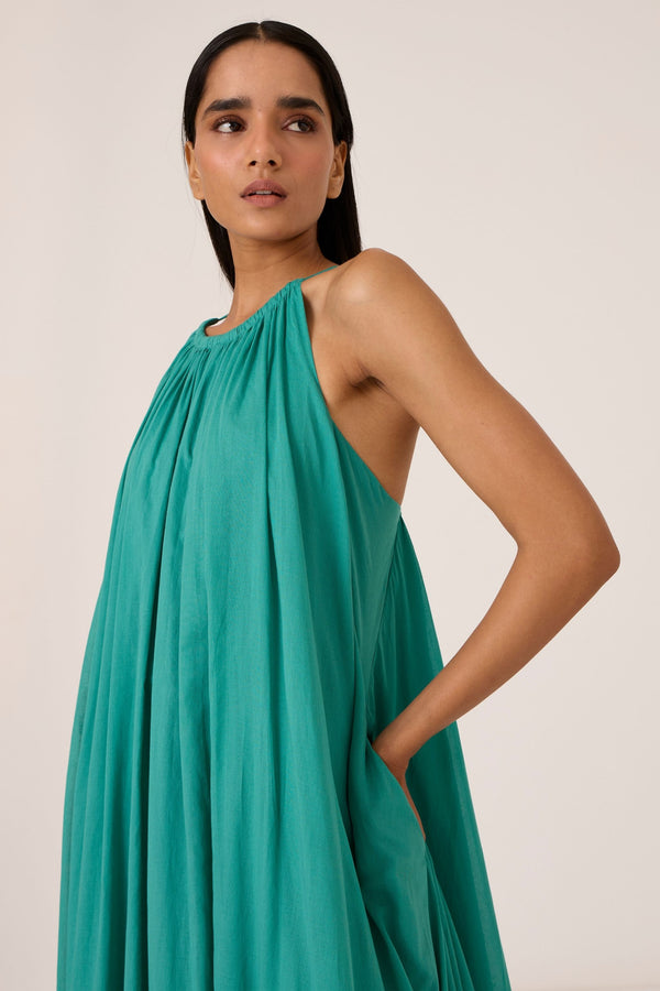 Naiara Cyan Maxi Dress