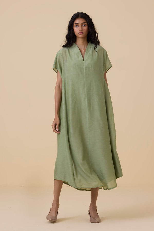 Meer Green Kaftan Dress