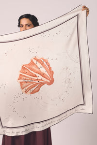 Cancer Printed Satin Scarf