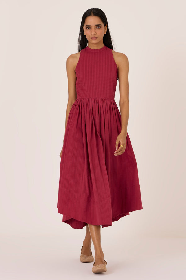 Tehia Berry Cotton Midi Dress