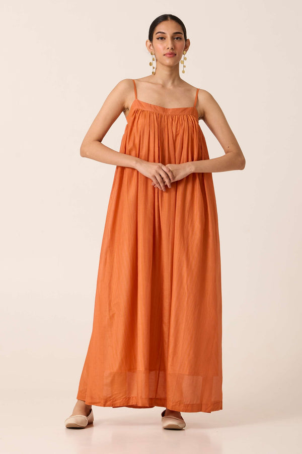 Rabi Orange Maxi Dress