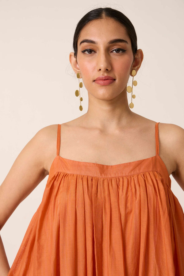 Rabi Orange Maxi Dress