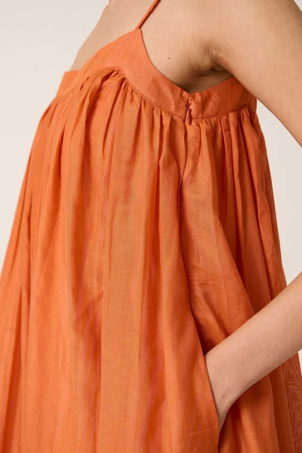 Rabi Orange Maxi Dress