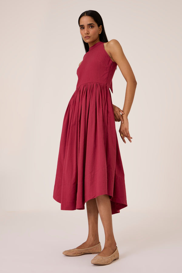 Tehia Berry Cotton Midi Dress