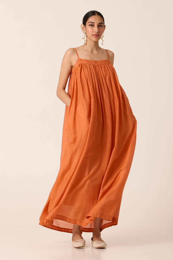 Rabi Orange Maxi Dress