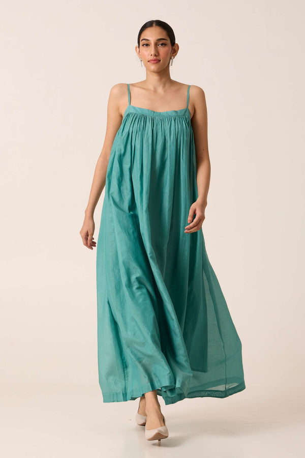 Rabi Cyan Maxi Dress