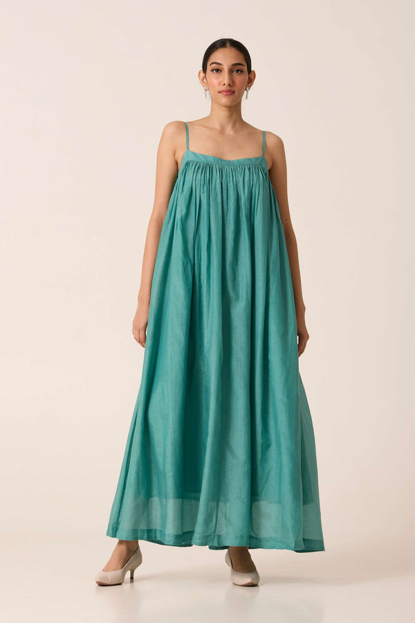 Rabi Cyan Maxi Dress