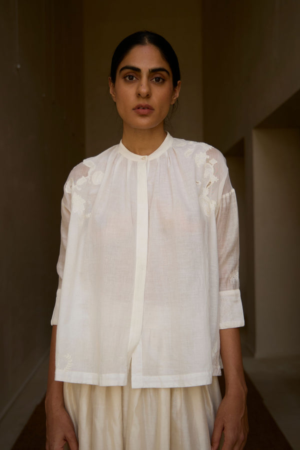 Raha Embroidered Handwoven Top