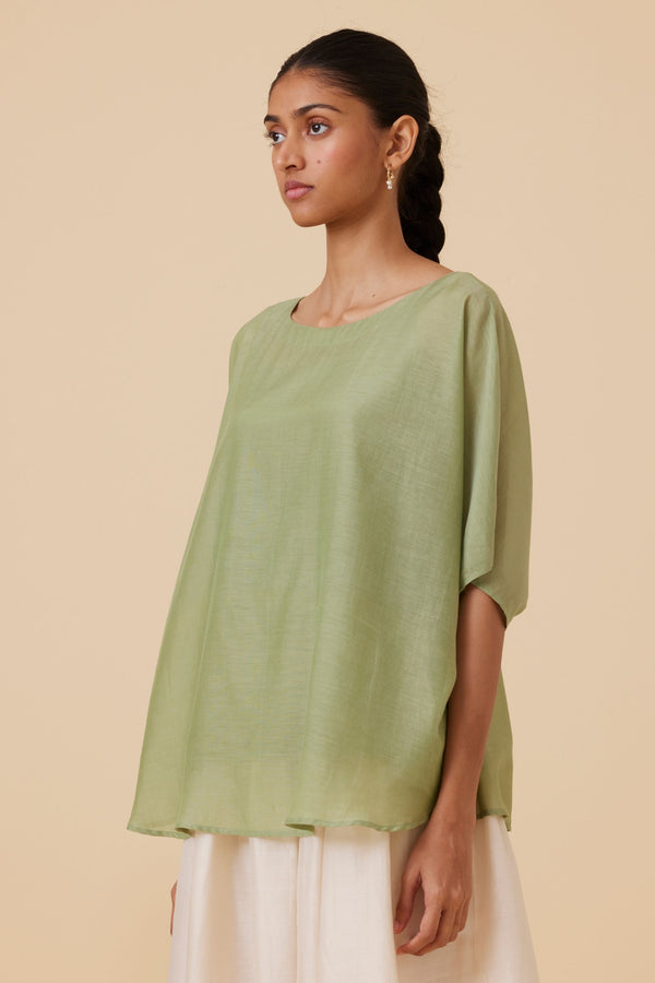 Kosh Green Cape Top