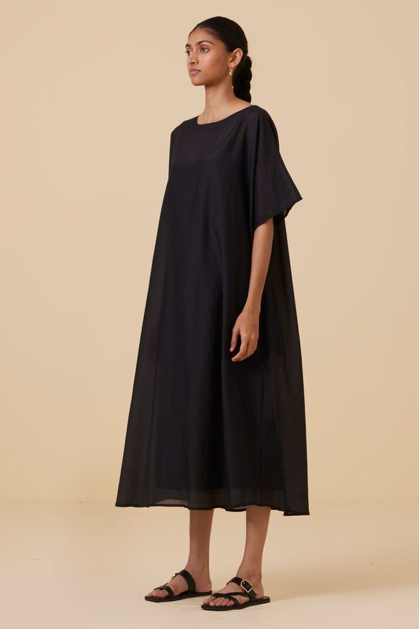 Didda Black Cape Dress