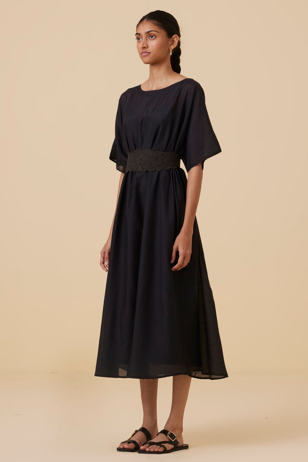 Didda Black Cape Dress