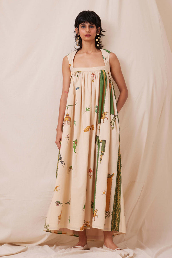 Selma Carnival Print Maxi Dress