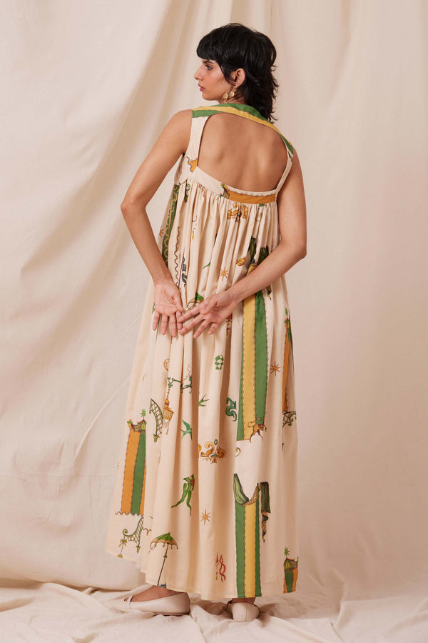 Selma Carnival Print Maxi Dress