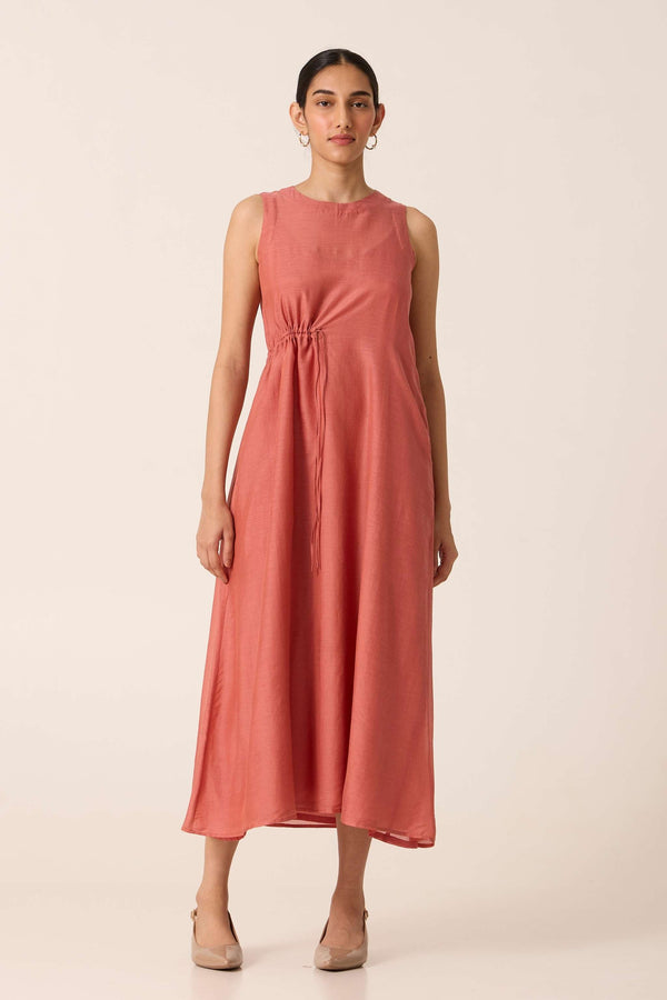 Paash Cotton Silk Midi Dress