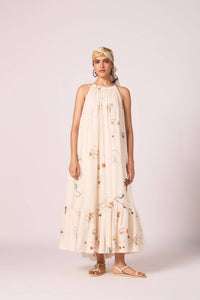 Naiara Zodiac Print Maxi Dress