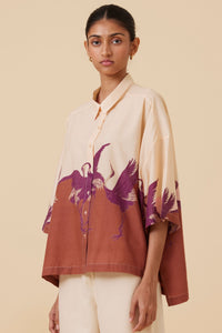 Oli Crane Print Shirt