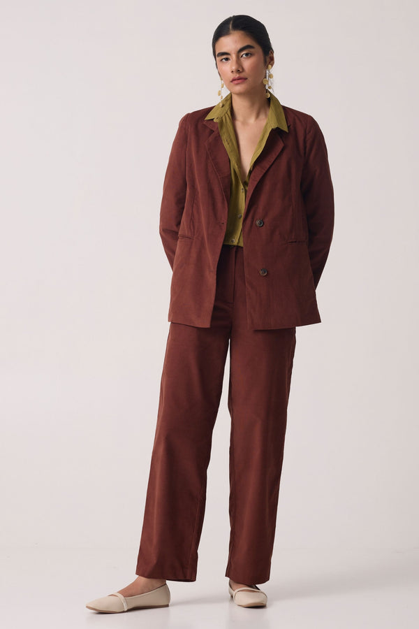 Nellie Brown Corduroy Jacket Set