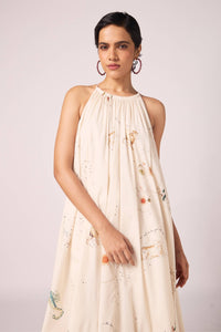 Naiara Zodiac Print Maxi Dress