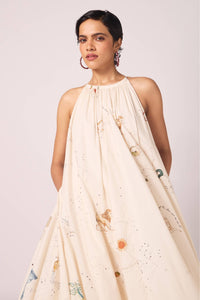 Naiara Zodiac Print Maxi Dress