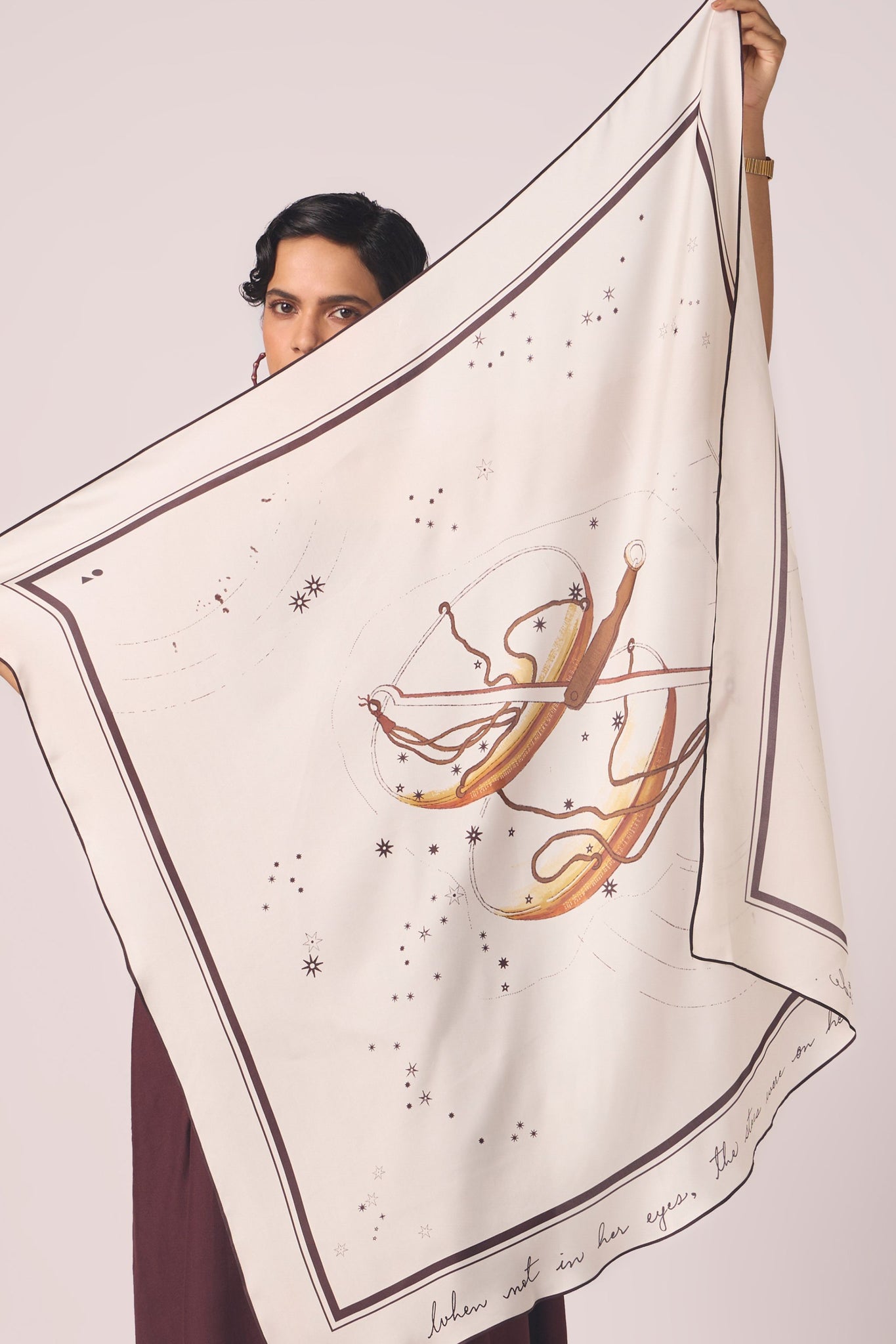 Libra Printed Satin Scarf