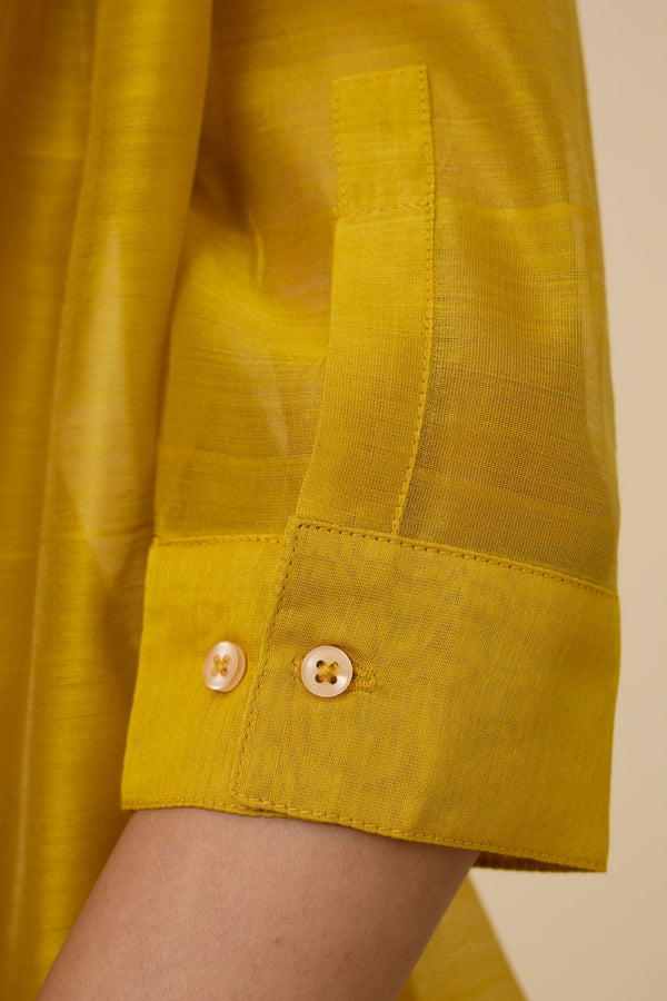 Sabeen Yellow Embroidered Top