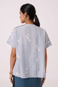 Garcia Blue Ikat Top