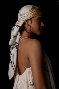 Leo Printed Satin Scarf