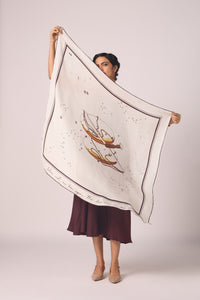 Libra Printed Satin Scarf