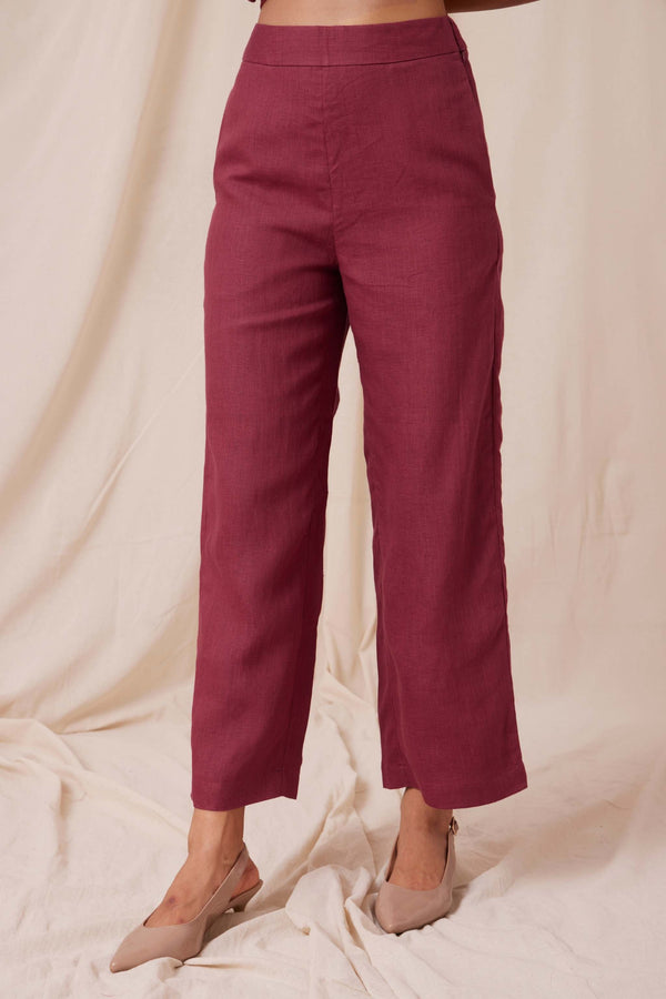 Flori Berry Linen Pants