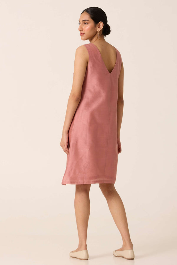 Indira Handwoven Rose Dress