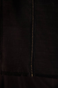 Zuben Zodiac Black Handwoven Embroidered Saree