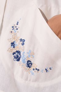 Sibyl Handwoven Embroidered Shirt