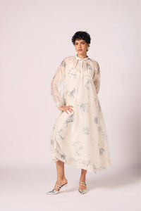 Cheryl Zodiac Print Handwoven Dress