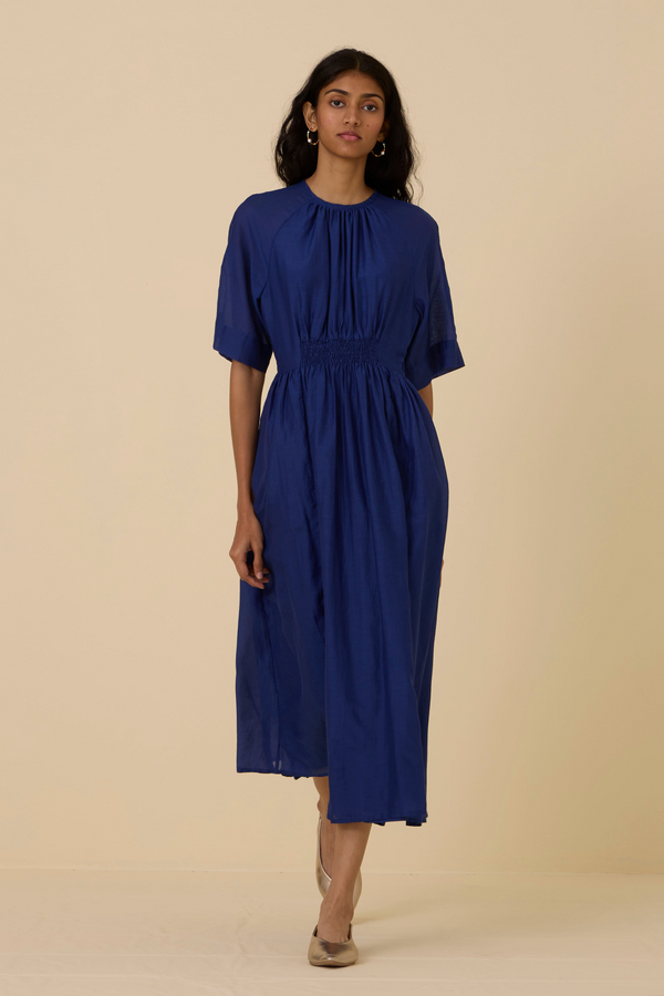 Parina Blue Midi Dress