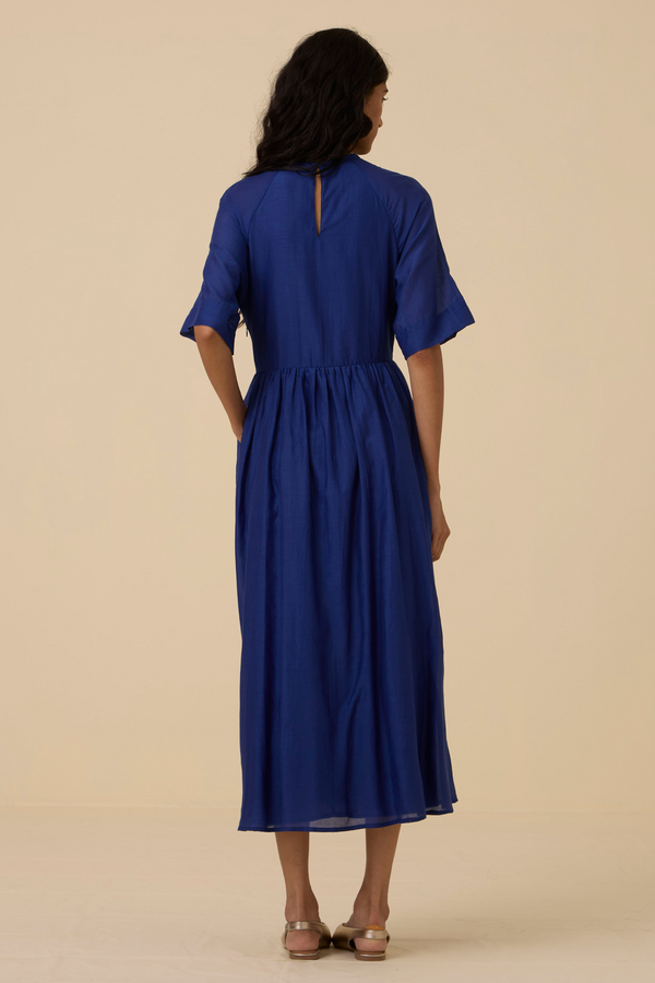 Parina Blue Midi Dress