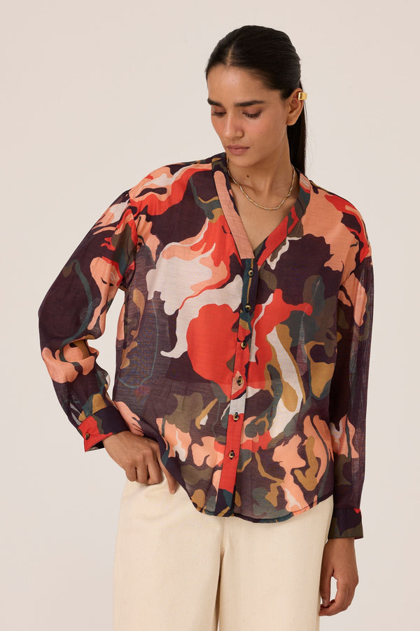 Arwa Rivulet Print Shirt