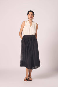 Lumas Off White Silk Top