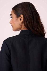 Darcy Black Linen Jacket
