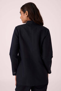 Darcy Black Linen Jacket